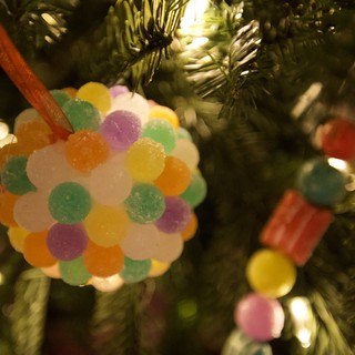 Handmade Gumdrop Ball Christmas Tree Ornament