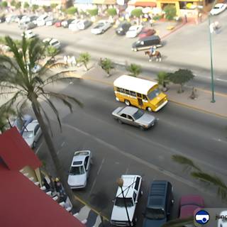 Bustling Street in Ensenada