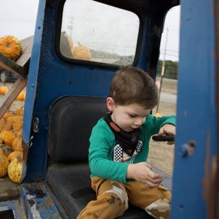 Little Explorer on an Autumn Ride