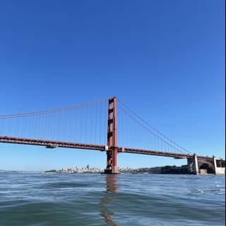 Majestic Golden Gate Bridge over Blue Waters