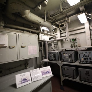 Vintage Radio Communication Room aboard USS Hornet