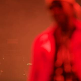 Red Jacket Man on Coachella Stage