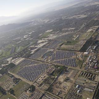 Aerial View of Indio: A City of Contrast