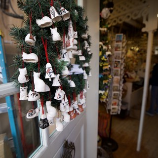 Handcrafted Native American Christmas Ornaments Display