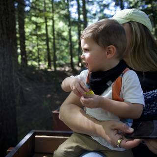Captivated by Nature: A Child's First Train Ride