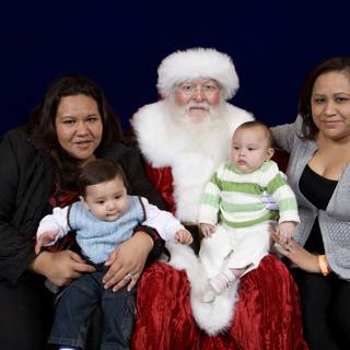 Smiling Faces with Santa