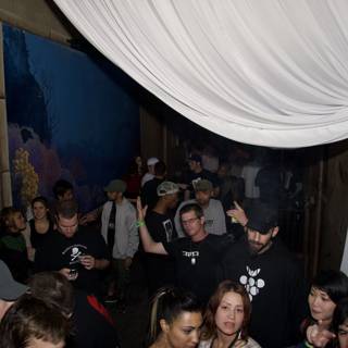 Funky Crowd in Urban Club