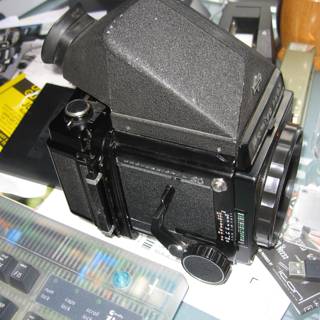 Digital Camera and Computer Hardware on Desk
