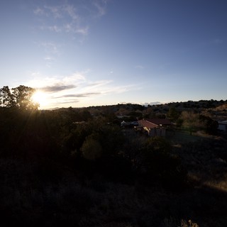 Sunset Over Rural Santa Fe Valley Landscape
