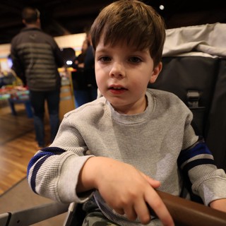 Young Boy at Train Museum in Sacramento