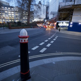 Lighthouse Bollard at Dusk on London Street