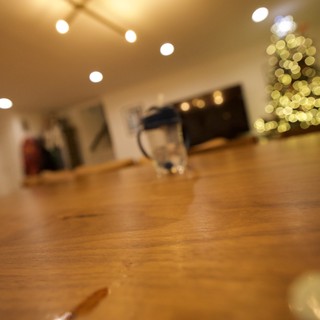 Cozy Holiday Evening at Home with Christmas Tree