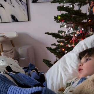 Child's Wonder on Christmas Morning