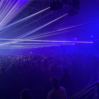 Laser Light Show at Electronic Music Concert