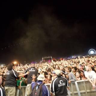 Smoke-filled Crowd at Coachella Concert