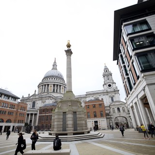 Paternoster Square with St Paul's Cathedral View