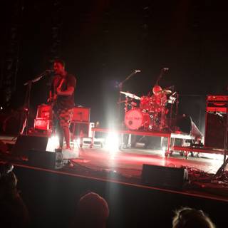 Red Spotlight Rock Concert