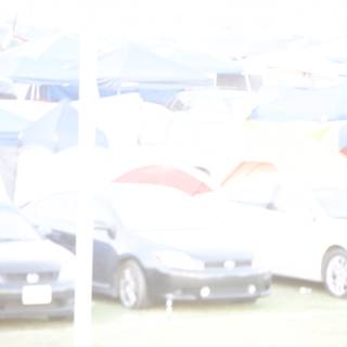 Blurry Cars and Canopy at Coachella