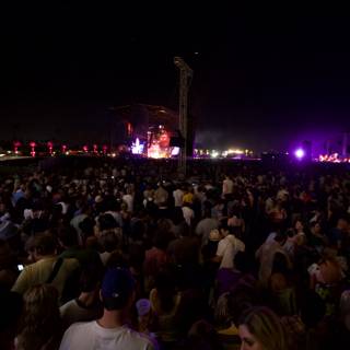 Nighttime Excitement at Coachella Concert