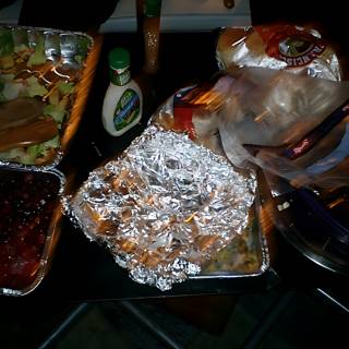 Foil-wrapped feast