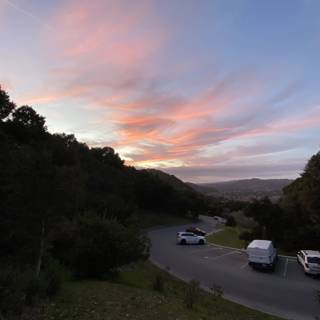 Sunset Over the Mountain Pass