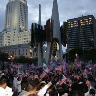 Patriotic Protesters in Metropolis
