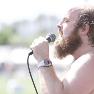 Bearded Entertainer Rocks Coachella Crowd