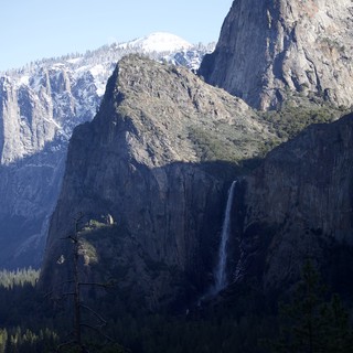 Bridalveil Fall and Cathedral Rocks Winter Vista