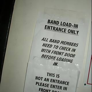 Band-Load Only Sign