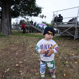 Young Lakers Fan at Hot Air Balloon Festival
