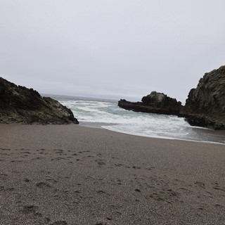 Secluded Rocky Cove on the California Coast