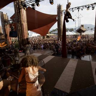 Vibrant Crowd at the Coachella Music Festival