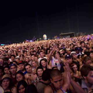 Coachella Nightlife: A Crowd of Music Enthusiasts Party Under the Stars