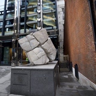 Modern Sculpture Installation in Urban London Setting