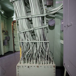 Cable Trunk Junction on USS Hornet Aircraft Carrier