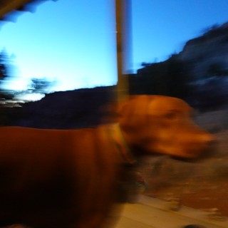 Motion Blur Portrait at Mountain Lodge