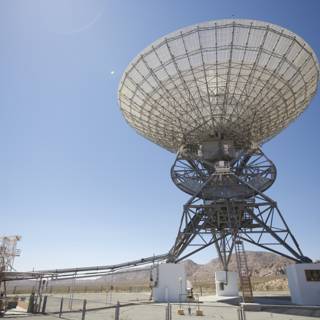 Radio Telescope Mast in the Desert
