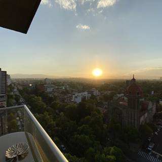 City Sunset in Cuauhtémoc