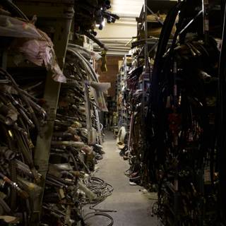 Wires Galore in a Manufacturing Warehouse