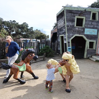 Family Fun at Whimsical Western Town Play Area