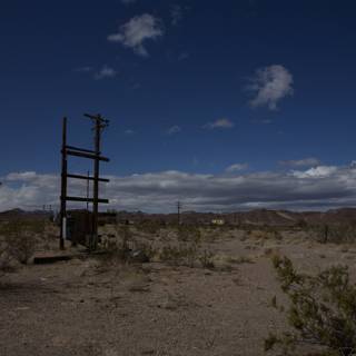 Desert Utility Pole