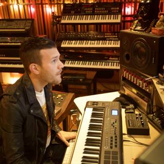 Studio Session: A Keyboardist's Musical Oasis
