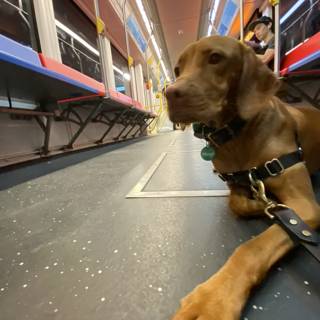 Subway Ride with Man's Best Friend