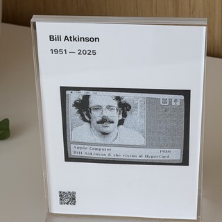 Bill Atkinson Memorial Display with HyperCard Vision