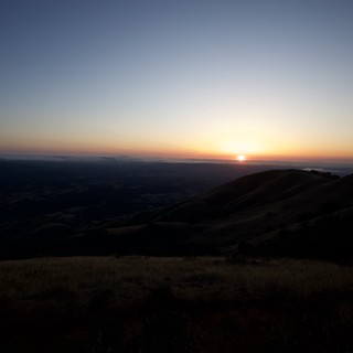 Golden Sunset Beyond the Bay from Mount Diablo