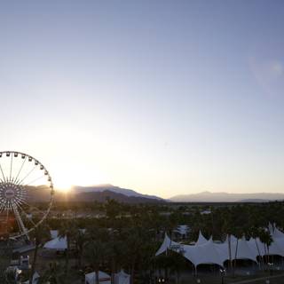 Sunset over the Ferris Wheel