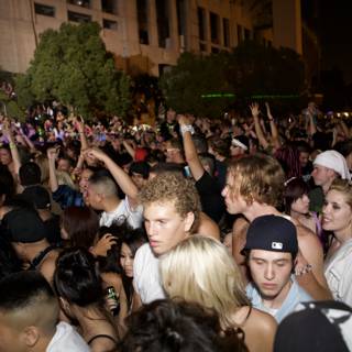 Partygoers in the Urban Crowd