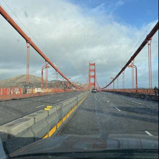 Driving Across the Iconic Golden Gate Bridge
