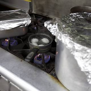 Cooking on the Aluminium Stove