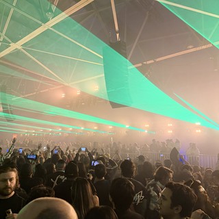 Electronic Music Concert with Dramatic Laser Light Show